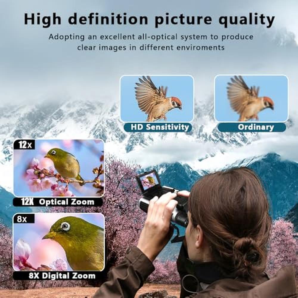 LCD Digital Binoculars: 2.4 Inch 12x32 48MP Camera – Packaging
