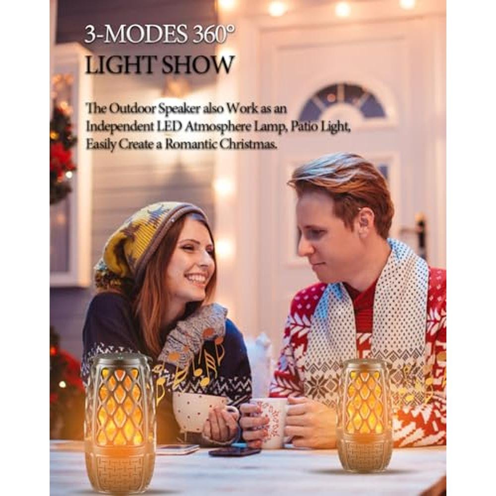 Bluetooth Speakers: 2 Pack Outdoor Bluetooth Party Speakers – Packaging