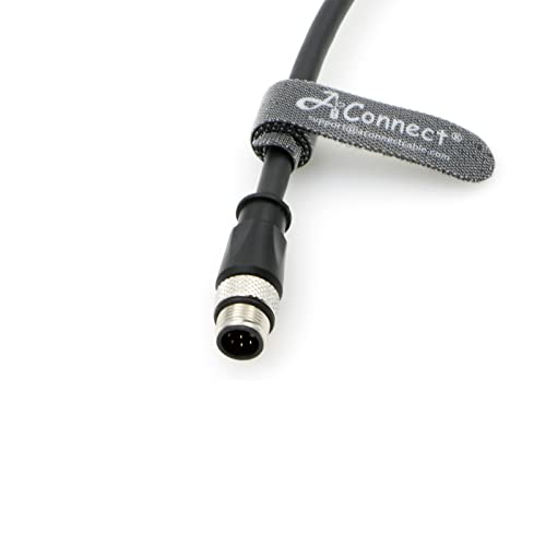M12 Code: AConnect M12-A-Code-RJ45 Ethernet Cable for – Close-up Detail