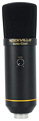 Rockville Solo-Cast: 24-bit 192kHz USB Microphone Condenser – Packaging