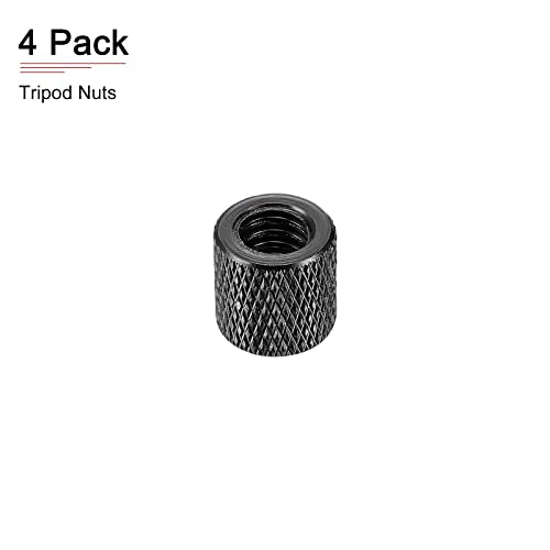 DTGN 1/4"-20x0.39(DxH) Tripod Nuts – Back View