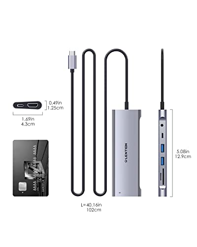 LENTION 3.3FT Long Cable USB C Hub with 4K HDMI – Feature Highlight