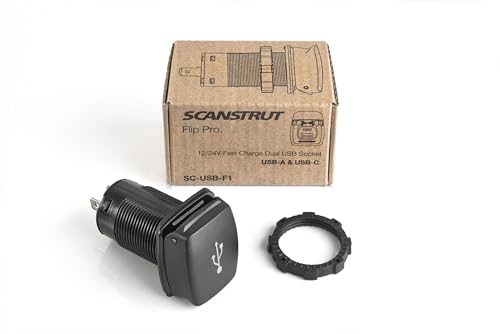 Scanstrut Flip Pro: Fast Charge Dual USB Socket – In Use
