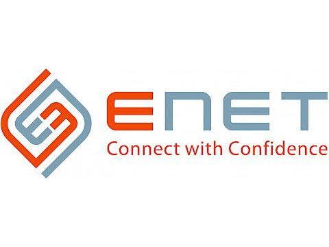 Enet Cat6: Enet CAT6 Orange 5 Foot Slim 28AWG – Front View