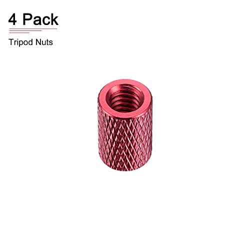 DTGN 1/4"-20x0.59(DxH) Tripod Nuts – Back View