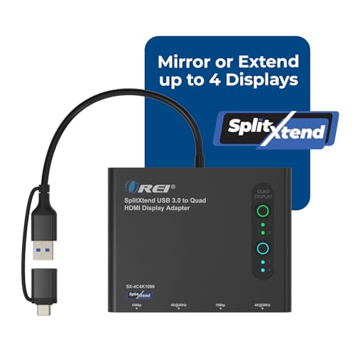 Display Monitor: OREI SplitExtend HDMI Splitter Extended – Additional Angle