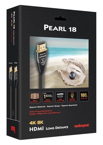 AudioQuest Pearl: 18 2.0b HDMI Cable 4K 8K Ultra HD – Side View
