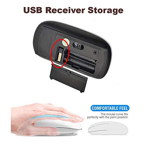 KAWAMOUSE Ergonomic: 2.4G Portable USB Wireless Mouse – Side View