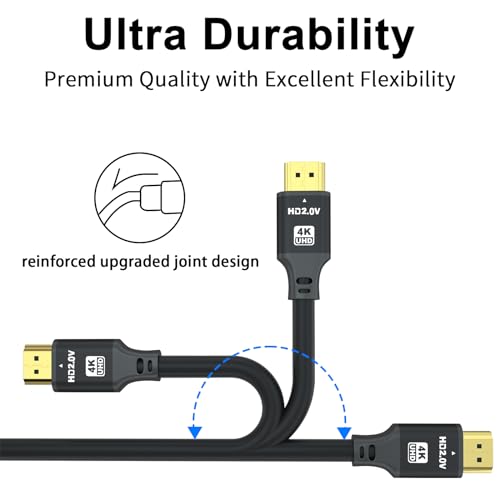 jojobnj HDMI Cable: 75ft 4K 60Hz 18Gbps High-Speed HDMI 2.0 – Packaging