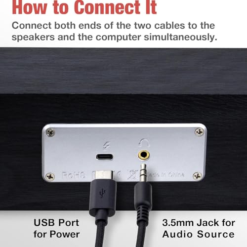 Computer Speakers: MICA Wooden Mini Soundbar – Packaging