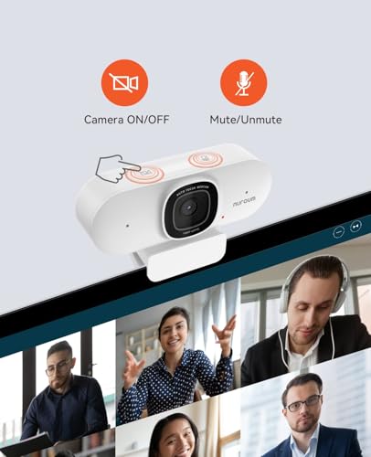 Camera Microphone: NUROUM V15AF 2K Webcam 1080p 60FPS – Packaging