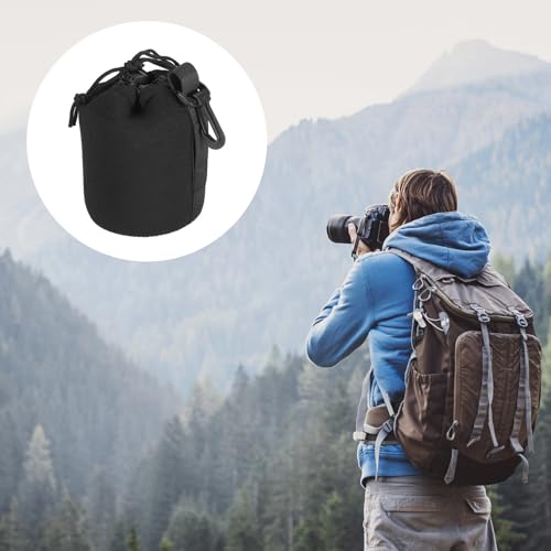 PATIKIL Camera Lens Bag: 2 Pcs 3.3" IDx5.5 H Drawstring – Feature Highlight
