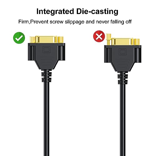 VGA Cable: 2-Pack 6ft VGA Extension Cord Male to Female – Packaging