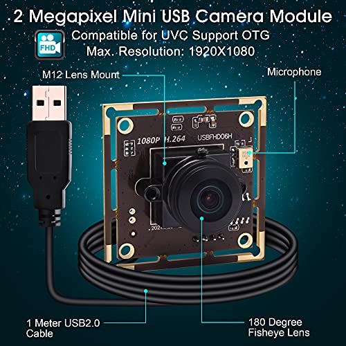 Camera Webcam: ALPCAM USB Camera Module Wide Angle 180 – Packaging