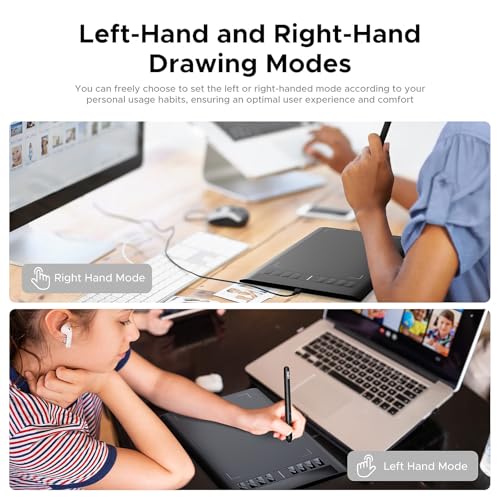 Drawing Graphic: UGEE M708 10x6 Inch Large Digital Drawing – Additional Angle