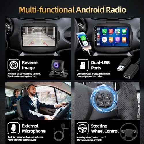 2+64G Android Car Radio for Jeep Renegade 2015 2016 2017 – Feature Highlight