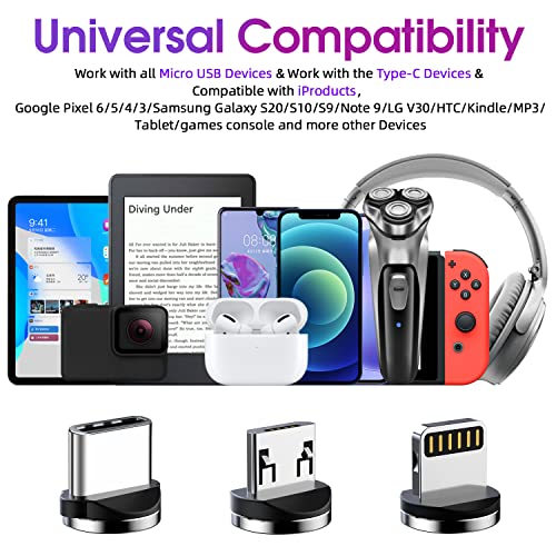 Magnetic Cable: 5-Pack 3-in-1 Magnetic Phone Charger 360 – Packaging