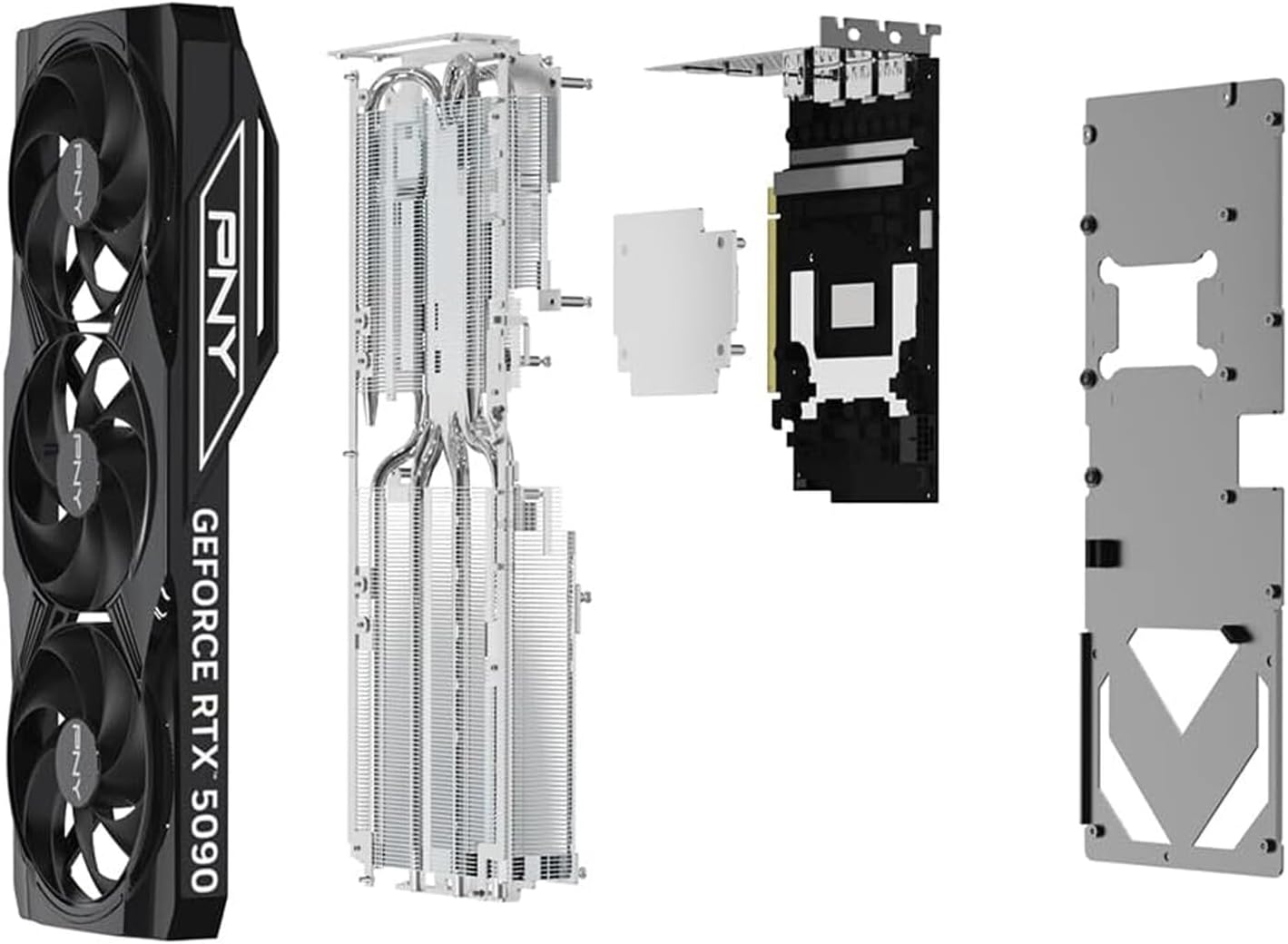 GeForce RTX 5090 Triple Fan Graphics Card – Back View