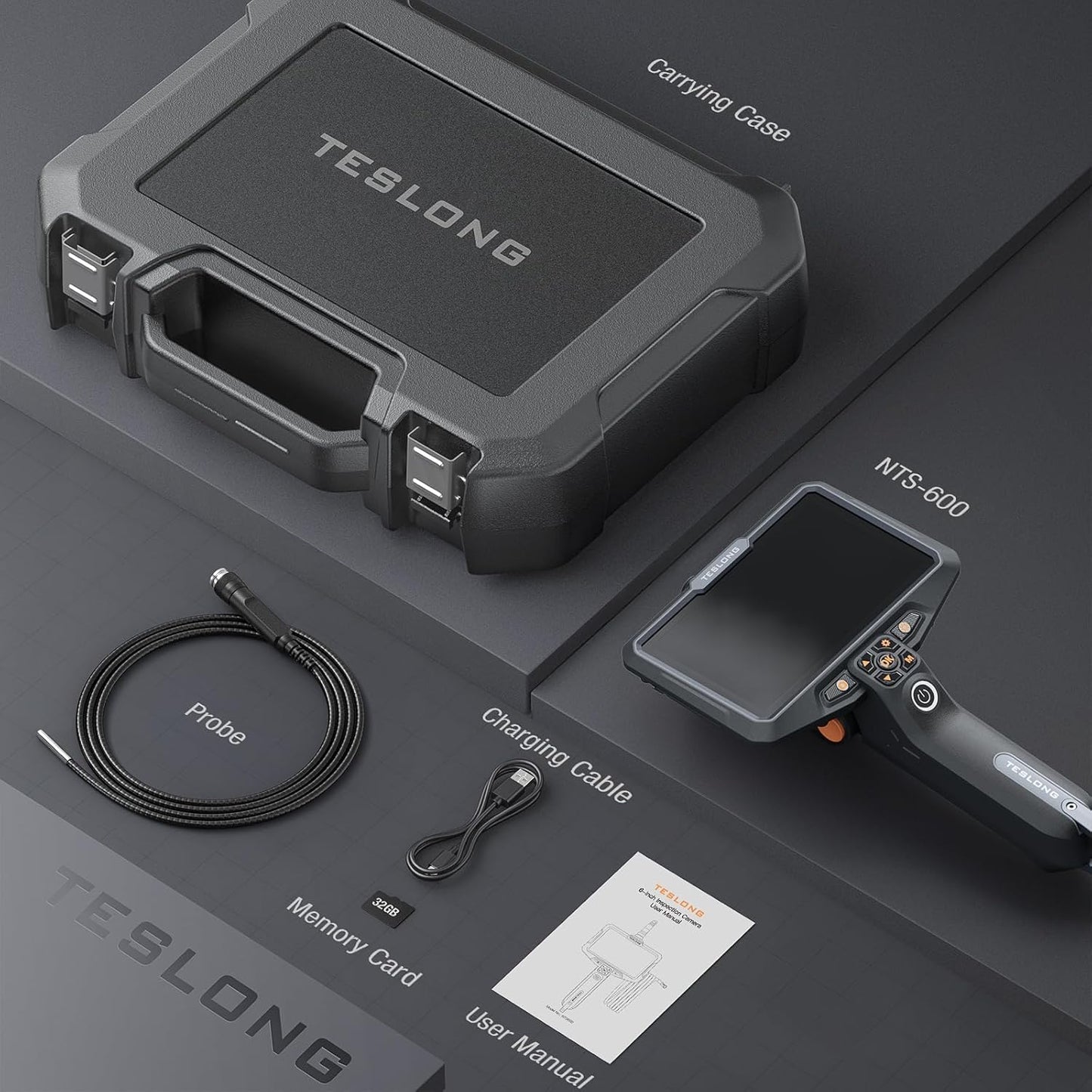 Teslong Ultra-Thin 3.9mm Industrial Endoscope with Lights – Size Reference