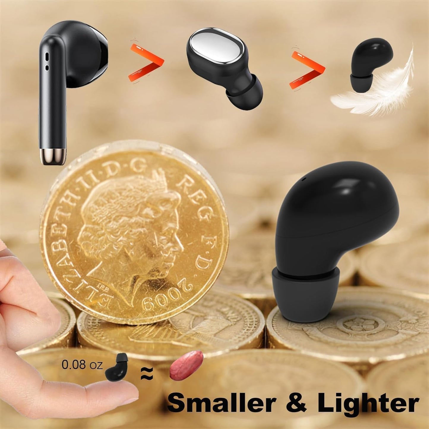 Small Mini Invisible Earbuds for Work Wireless Bluetooth – Packaging