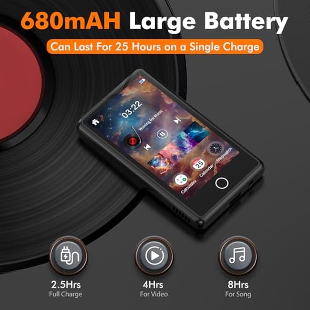 Player Video: 80GB MP3 Music Player with Bluetooth – Packaging