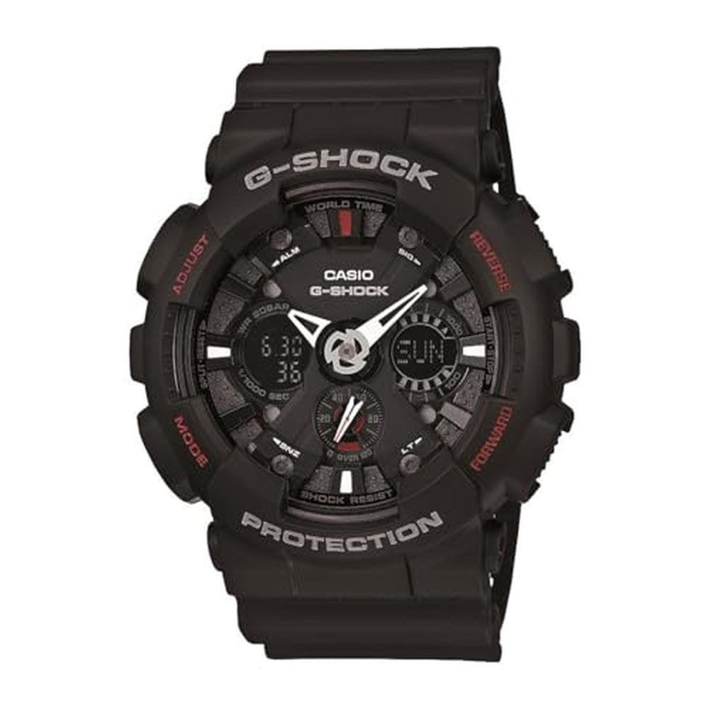 Men's Black G-Shock Analog Digital Anti-Magnetic Watch – Front View