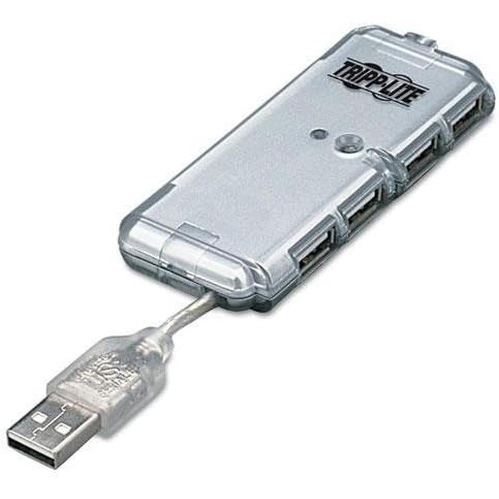 TRIPPLITE U222004R U222-004-R 4-Port USB 2.0 Ultra-Mini Hub – Front View