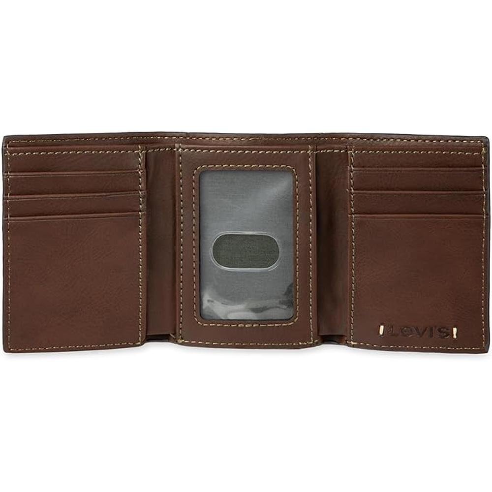 Levi Men's Trifold Wallet: Levi's Sleek and Slim Design – Packaging
