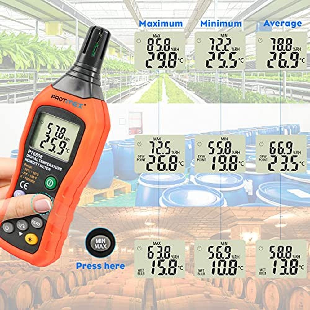Protmex PT6508 Temperature Humidity Meter – Packaging