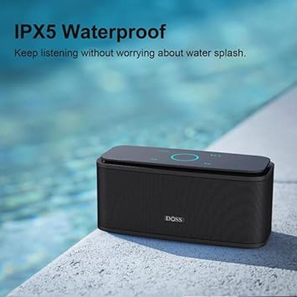 DOSS SoundBox Touch: Wireless Bluetooth Speaker with 12W HD – In Use