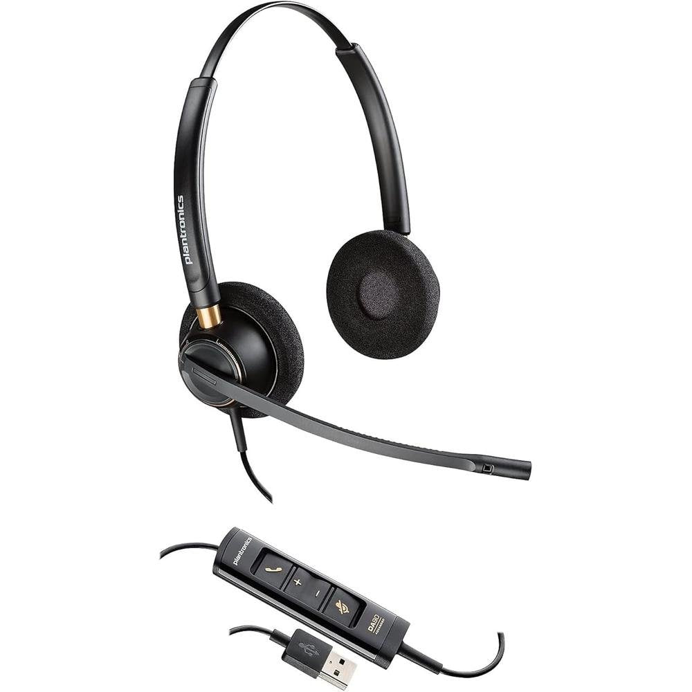 Plantronics Corded Headset with USB Connection – Front View
