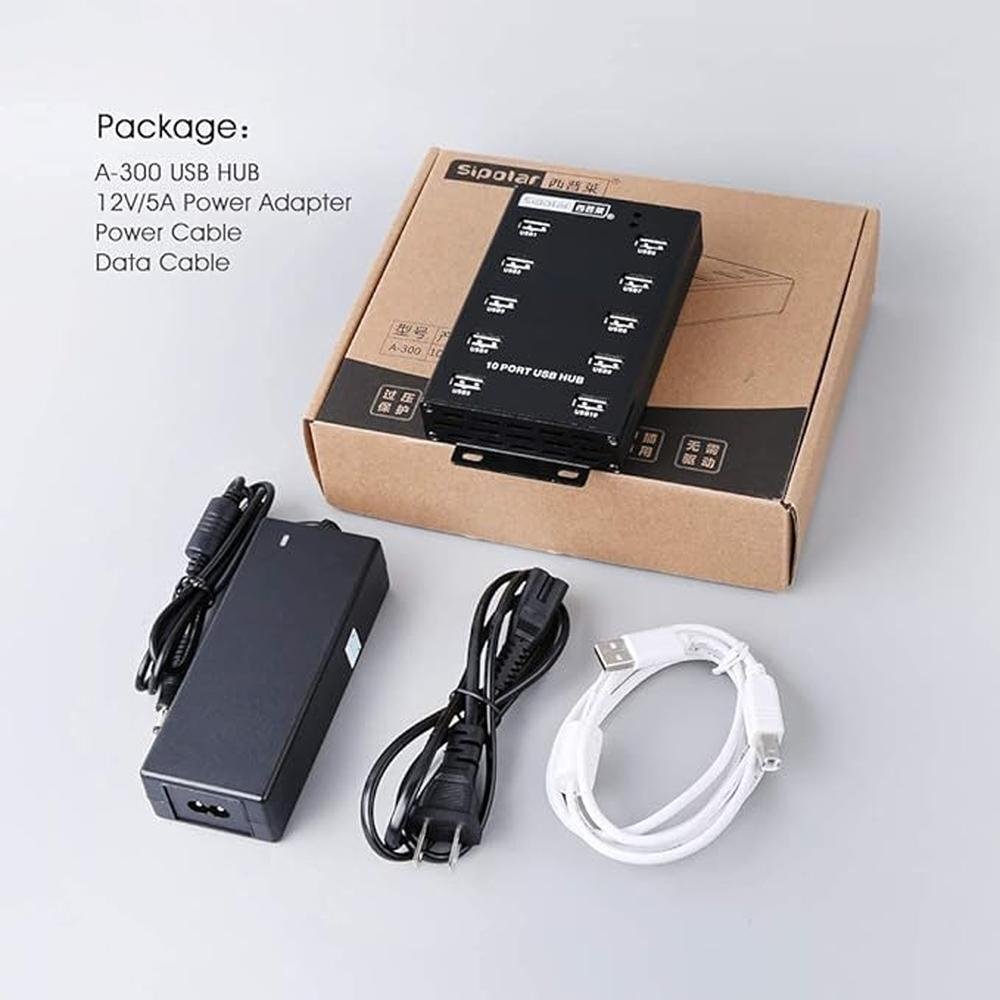 Sipolar-USB Hub- 10 Ports USB Data Hub-Industrial USB – Packaging