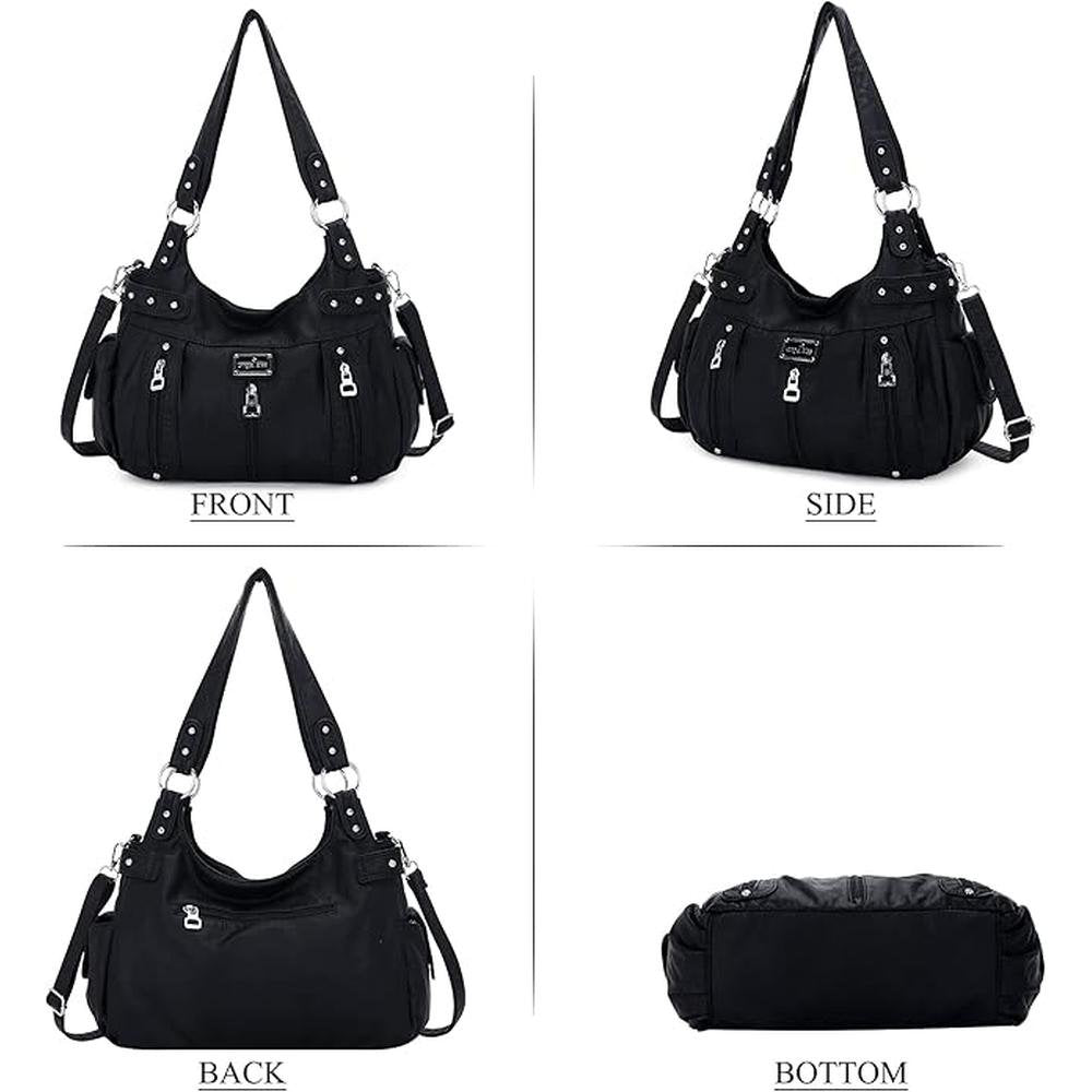 Angelkiss Large Purses and Handbags for Women Washed Faux – Packaging