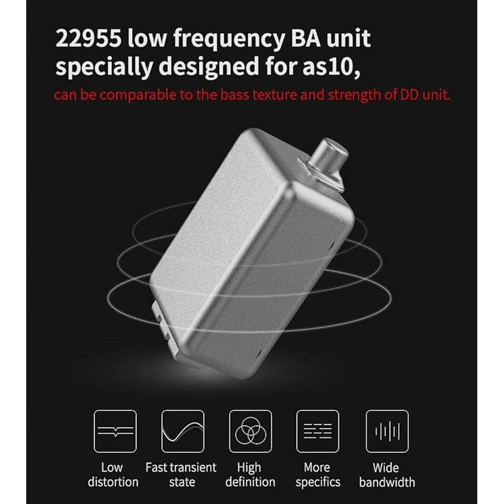 Linsoul KZ AS10 5BA HiFi Stereo in-Ear Earphone High – Packaging