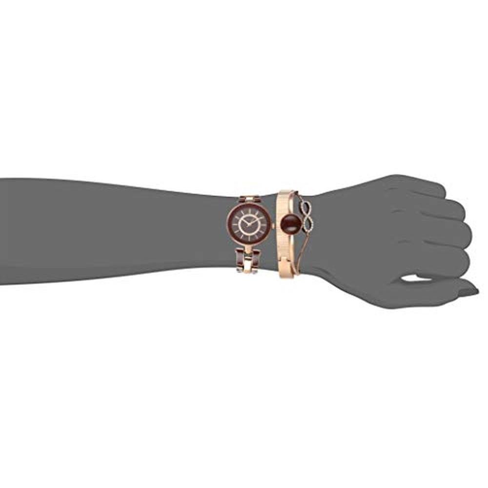 Anne Klein Women's Premium Crystal Accented Watch and – In Use