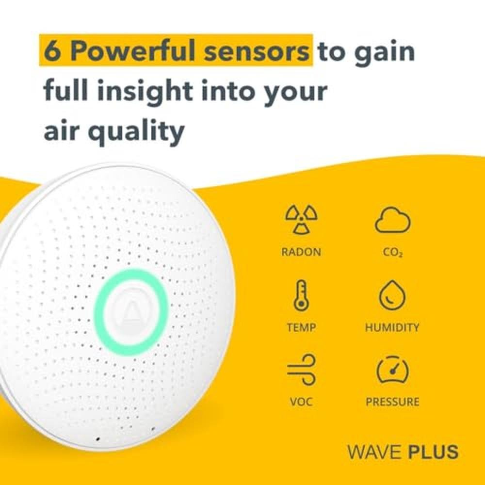 Airthings 2930 Wave Plus: Radon & Air Quality Monitor – Packaging