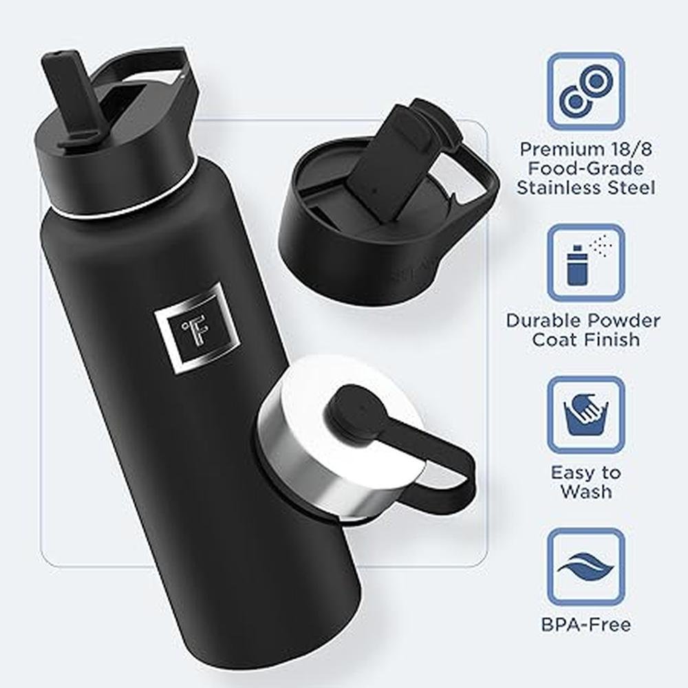 IRON FLASK Camping & Hiking Hydration Flask with 3 Lids – Packaging