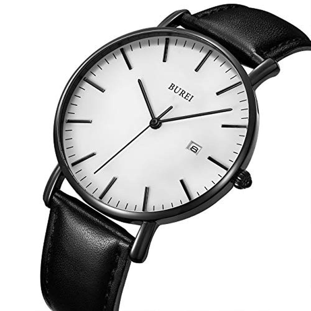 Men Watches: BUREI Fashion Minimalist Waterproof Leather – Packaging