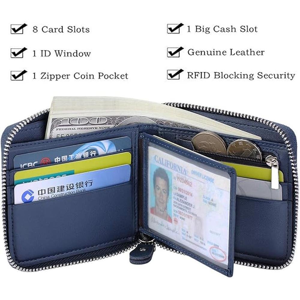 Huztencor Zipper Wallet: Huztencor Men's RFID Blocking – Packaging