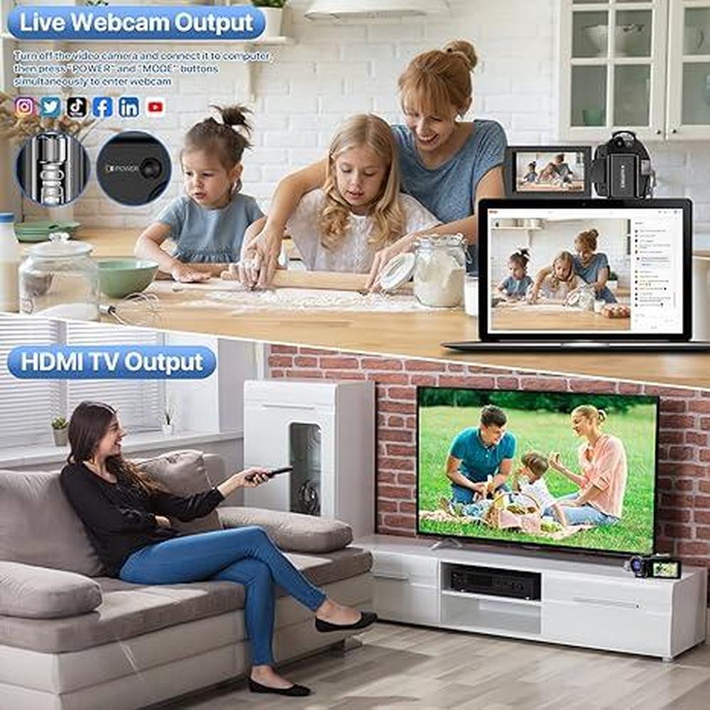 Camera Video Recorder: ALSONE FHD 1080p 24.0MP 3.0 Inch 270 – Lifestyle Shot
