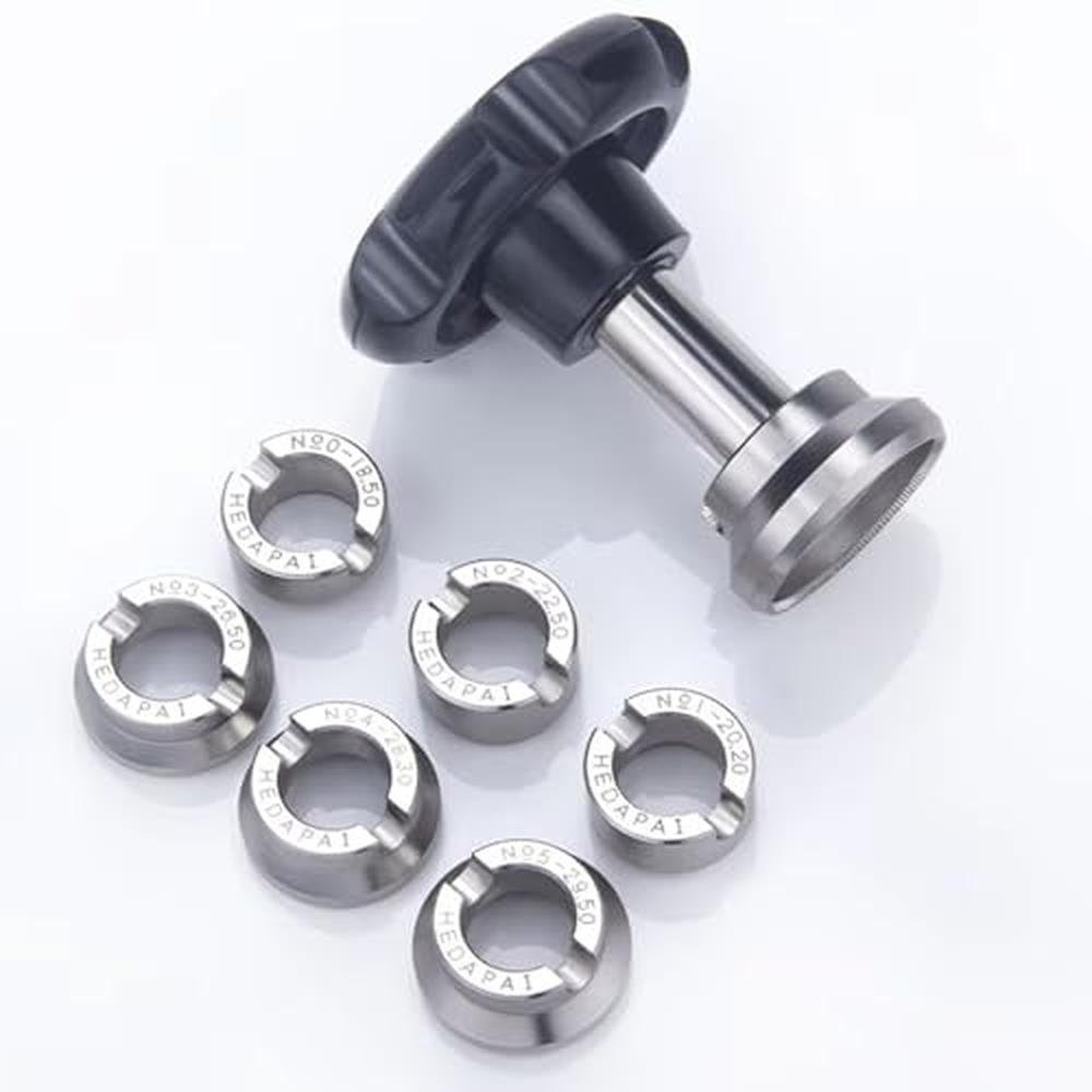 Watch Tool: Premium Watch Repair Kit with 7 Grooved Chucks – In Use