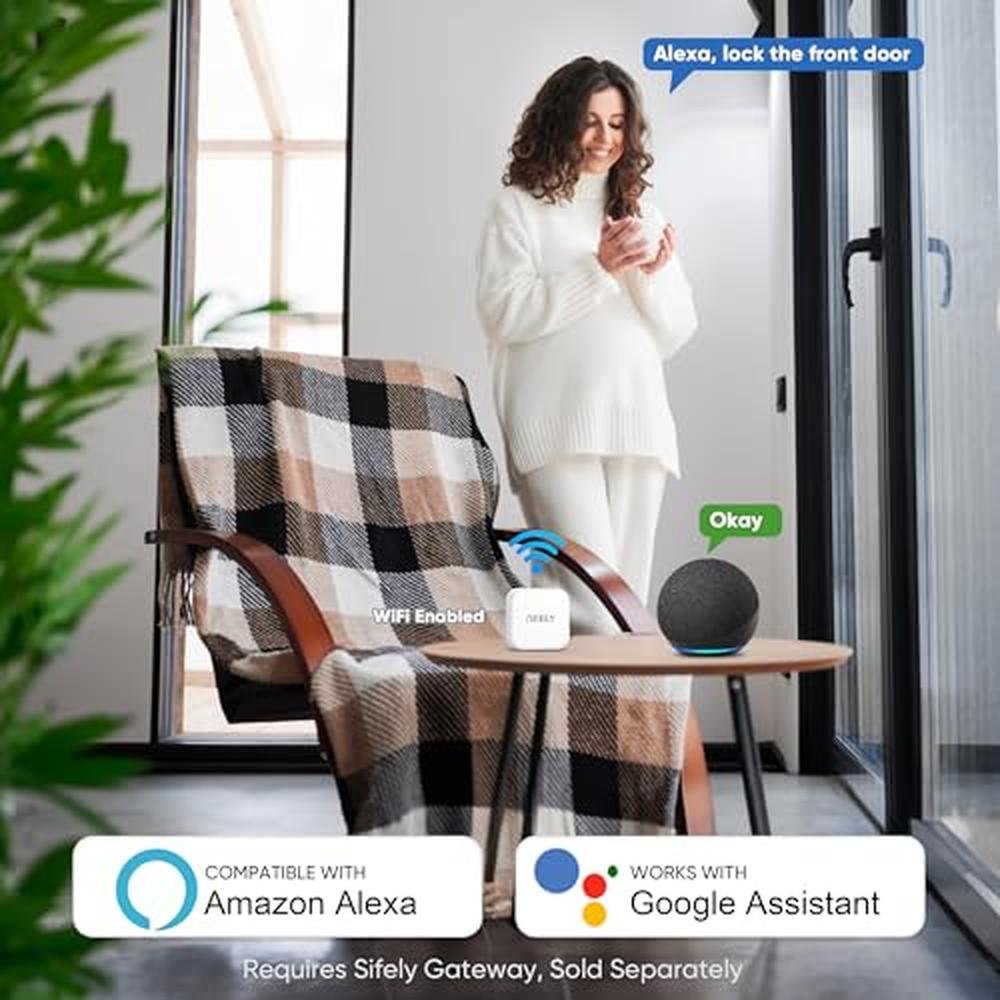 Advanced Keyless Entry Fingerprint Smart Lock with Handle – Packaging