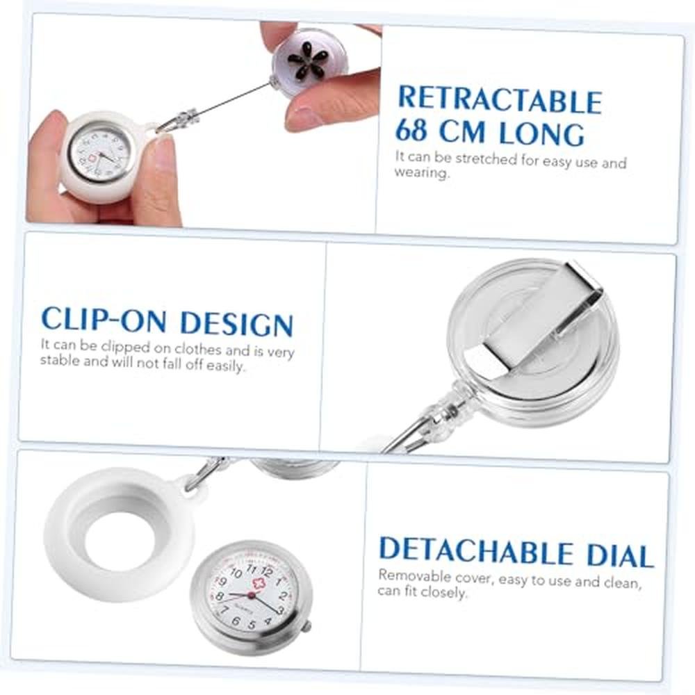 Nurse Watch: Hemobllo Nurse Lapel Watch Clip-On Retractable – Packaging