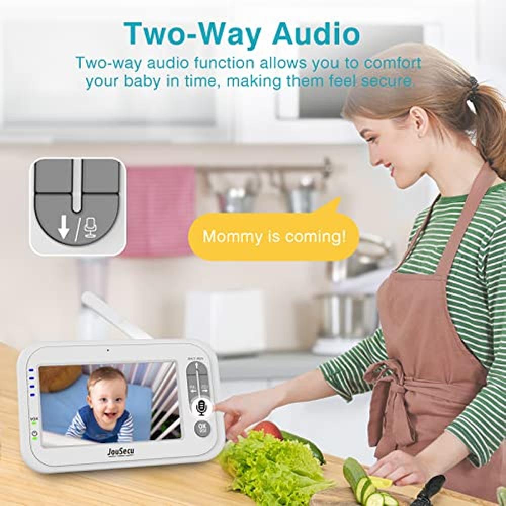 Baby Monitor: JouSecu B024-2T 4.3 LCD Split Screen 2-Way – Packaging