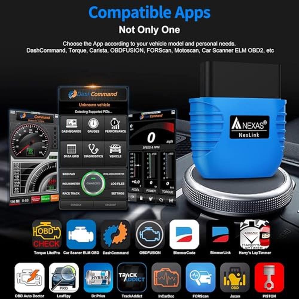 NEXAS NexLINK Bluetooth OBD2 Scanner for Car – Packaging