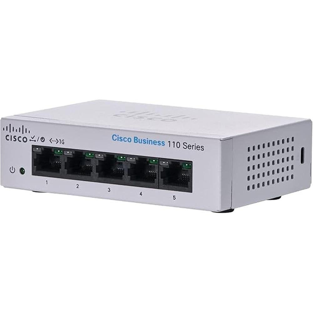 Cisco Business CBS110-5T-D Unmanaged Switch – Front View