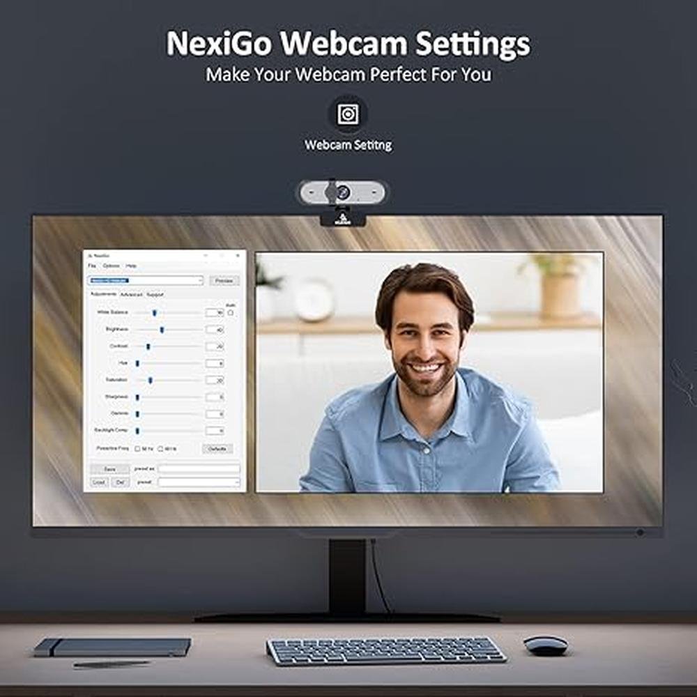 NexiGo N660P: 1080p 60fps Webcam with Software Control and – In Use