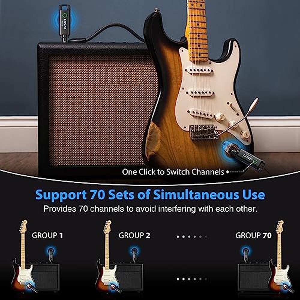 Guitar Bass: LEKATO Wireless Guitar System UHF Transmitter – Packaging