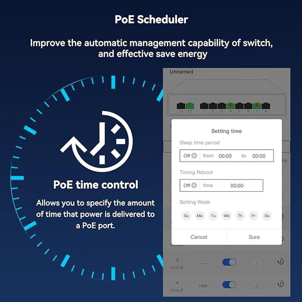 STEAMEMO 10-Port Gigabit Managed PoE Switch – Packaging