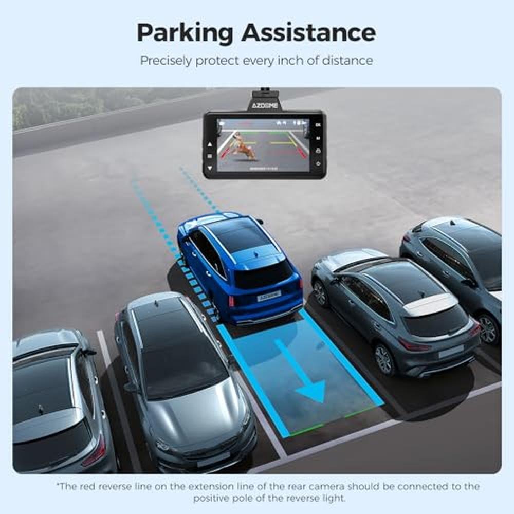 AZDOME M01 Dual Dash Cam: Front and Rear 1080p & 720p – Packaging